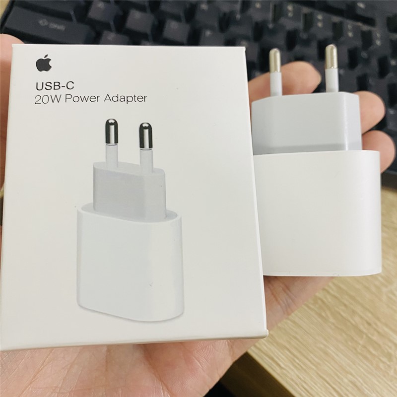 100% Original 20W Fast Charging EU Plug Apple iPhone Charger PD Type C ...