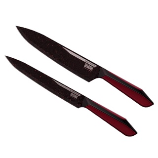 Conjunto de Facas Ichef Polishop - Professional Cut - Shark Series - Red em Oferta na Shopee