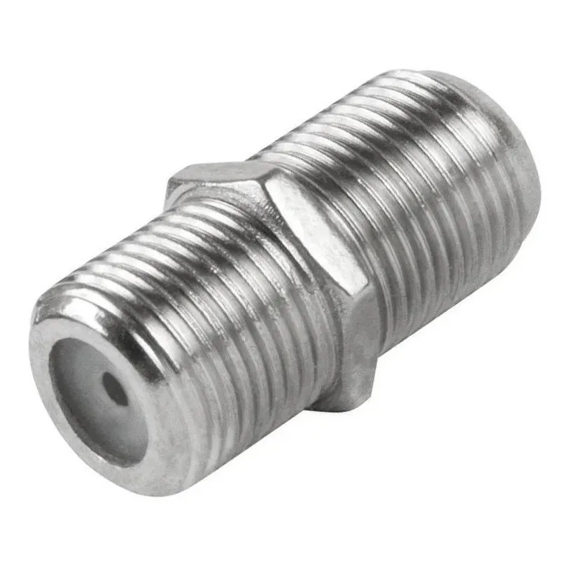 Kit 10 Emenda F Femea Para Cabo Coaxial Rg59 Rg6 Unidade