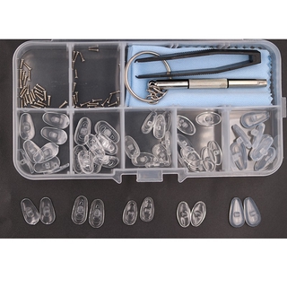 Kit De Reparo De Óculos Almofadas Para O Nariz Antiderrapantes Substituição De Ar De Silicone Macio A Câmara
