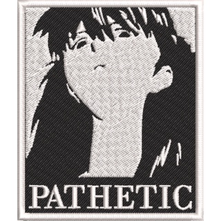 Patch Asuka Patthetic evangelion bordado termocolante anime