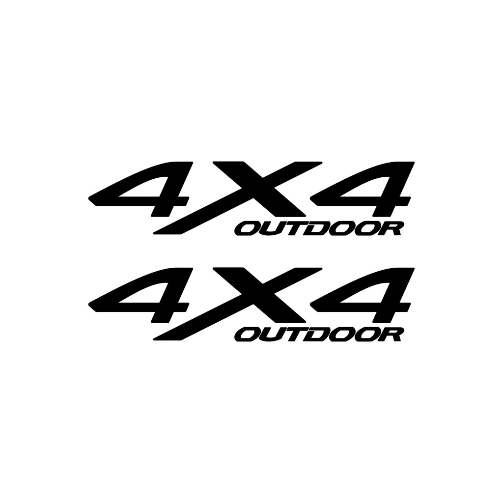 Par Adesivo 4x4 Mitsubishi L200 Outdoor Camionete