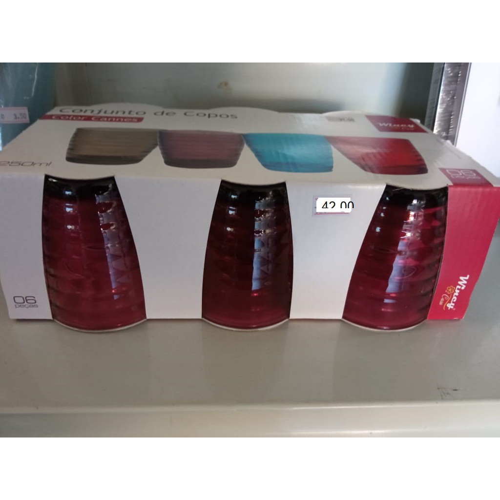 conjunto de copos wincy color cannes
