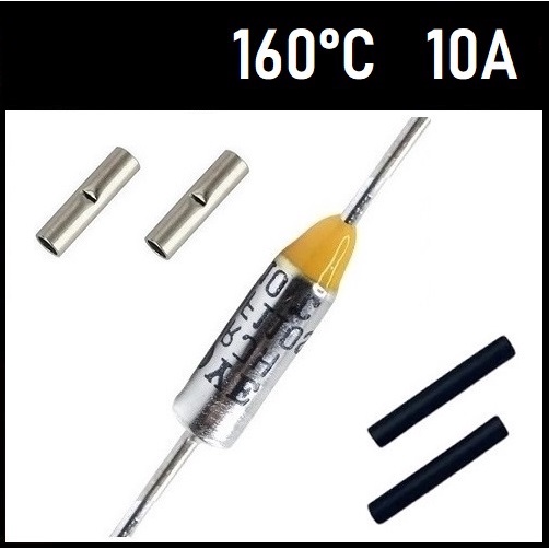 3 Fusível Térmico 10A 160C 160°C 160 Graus 250V