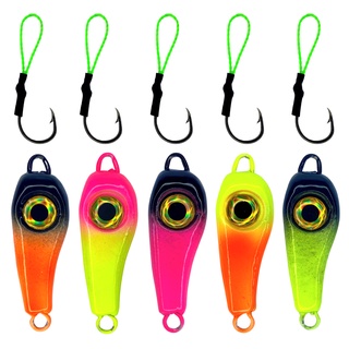 Jumping Jig Liz 26gr com Suporte Hook Pindoca Olhuda Isca Artificial Robalo Corvina Pampo Sargo Garoupa Xareu Traira Tucunare Dourado