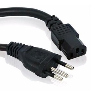 Cabo De Força Tripolar 1,50mm Plugue 10 Amperes 1,50 Metros em Oferta na Shopee