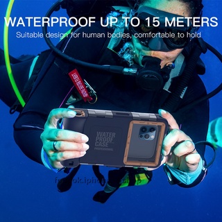 Capa De Telefone De Mergulho Profissional Compatível Com 13 iPhone Tocável Snorkeling Natação Bolsa À Prova D'água 15M S