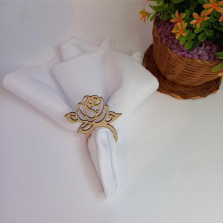 Anél Porta Guardanapo Prendedor Mesa Posta Madeira Decoração Sousplat MDF Cru - Diversos Modelos em Oferta na Shopee