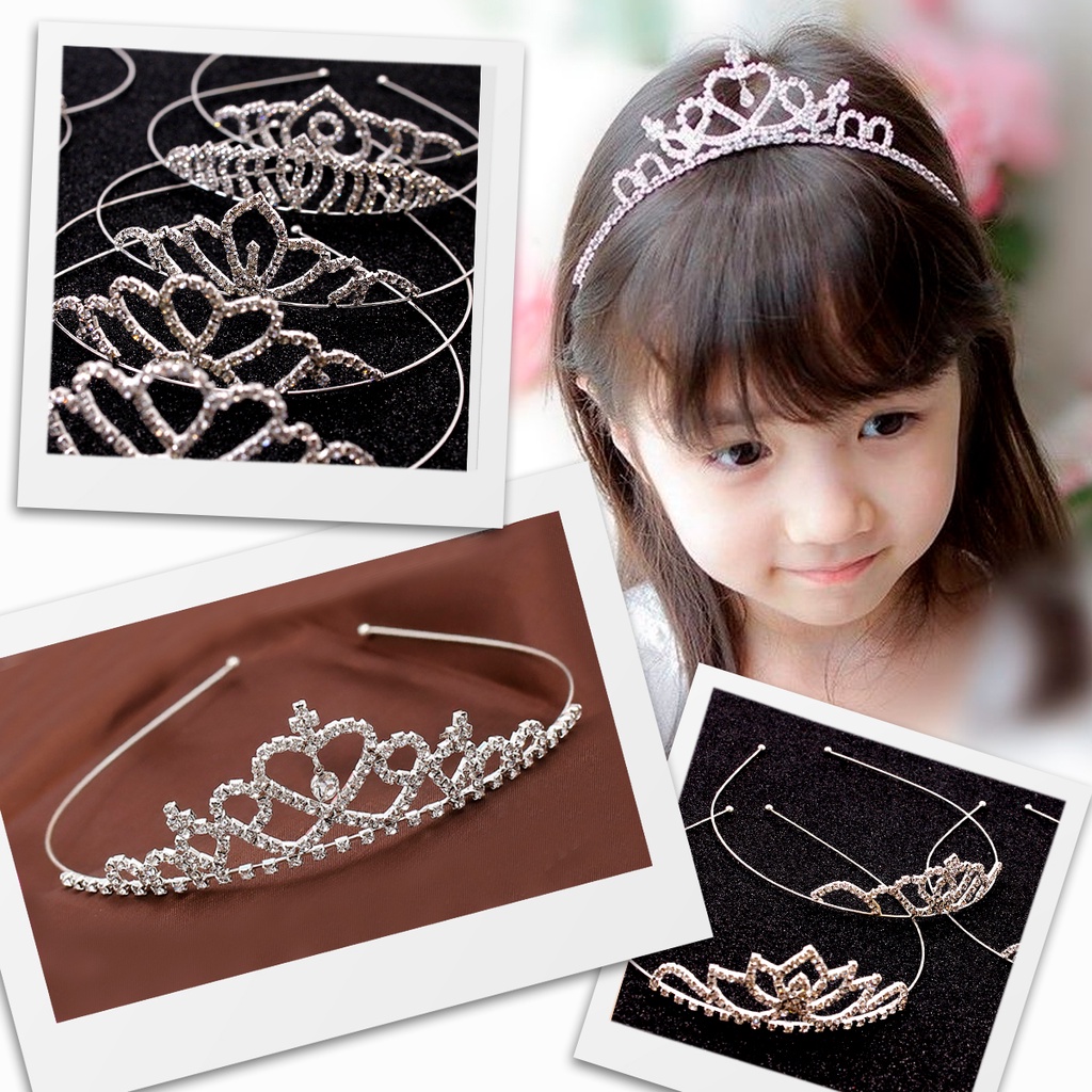 Coroa Tiara para Cabelo/Com Strass / Coroa noiva casamento Baile Daminha em Oferta na Shopee