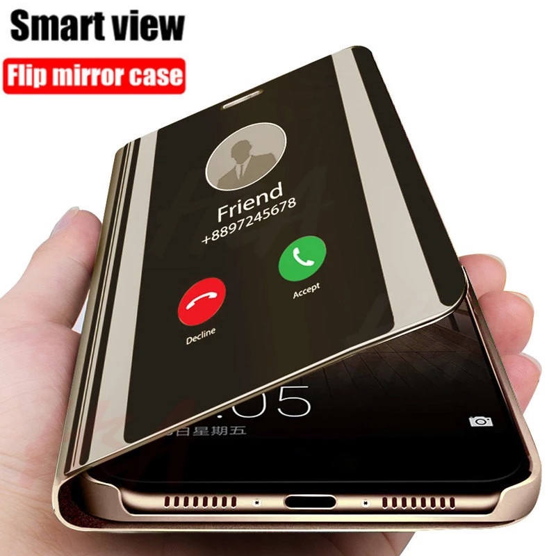 Para Samsung Galaxy A57 A37 A17 A16 A05s A15 A25 A35 A55 A13 A23 A33 A53 A73 A14 A34 A54 Capa de Espelho Inteligente Fli
