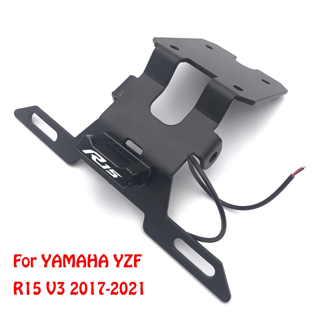 Suporte Do Quadro Da Placa De Licença Cauda Arrumado Eliminador Registro Para YAMAHA YZF R15 V3 2017 2018 2019 2020 2021