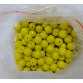 100 Contas De Porcelana Amarela 8mm Umbanda Candomblé em Oferta na Shopee