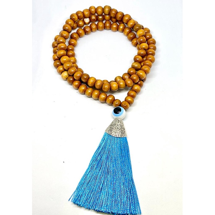 Imagem Japamala 108 contade de madeira com olho grego