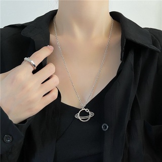 Colar De Moda Hip-hop Saturno Pingente Para Homem E Mulher Colares De Personalidade Planeta Joalheria Acessórios