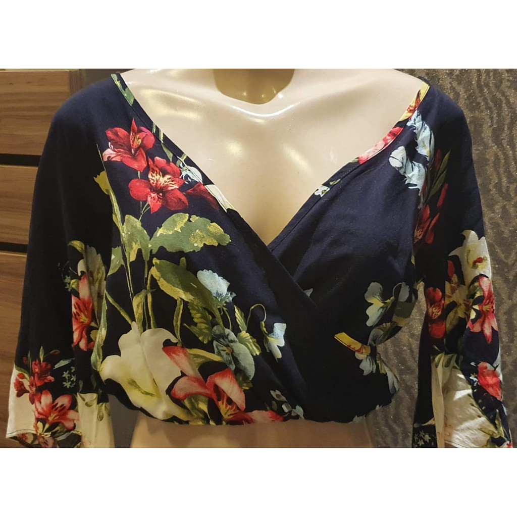 BLUSA CROPPED MERCATTO FLORAL