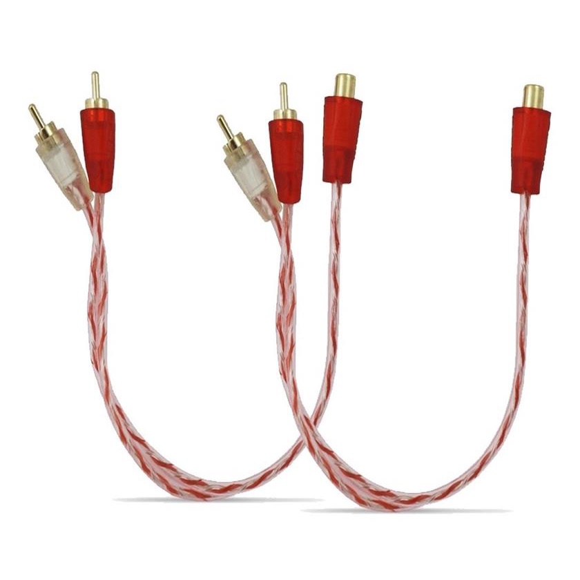 2 Cabo Rca Y 2m1f Stetsom Banhado Ouro Audio Automotivo