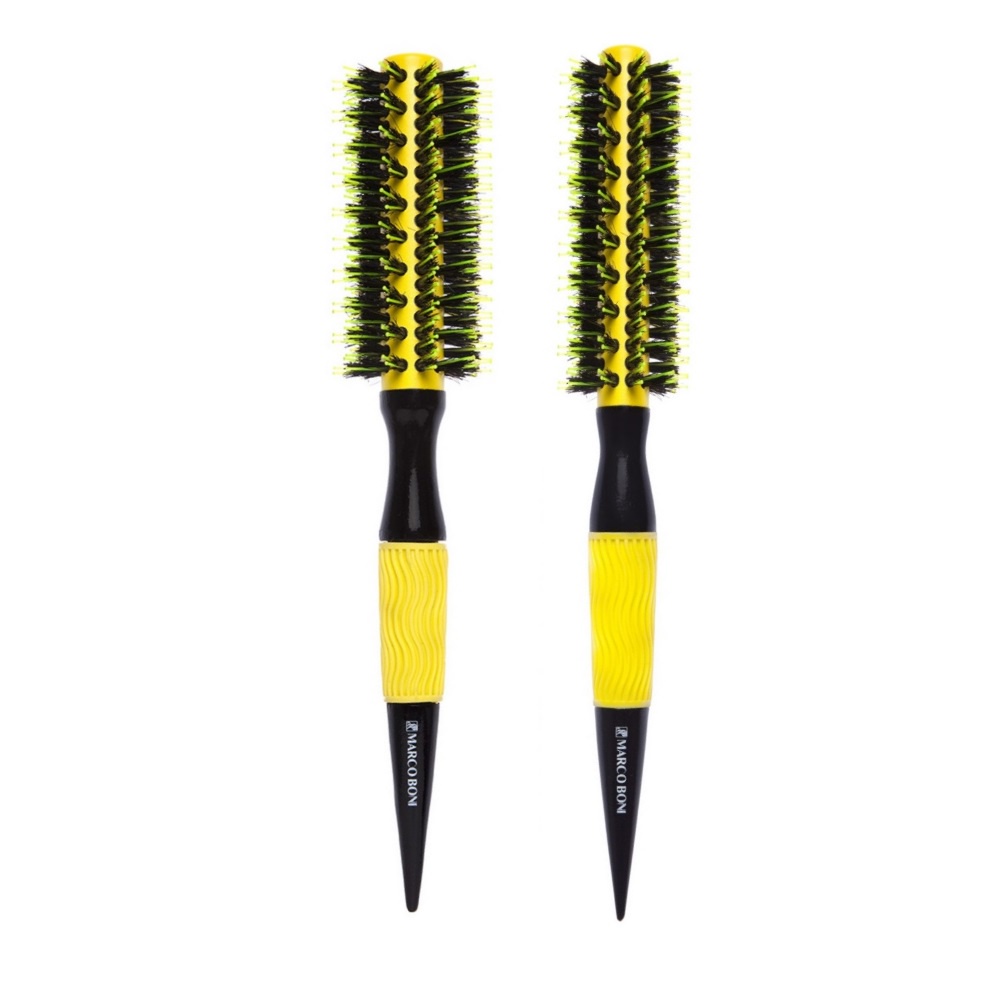 Combo 2 Escovas amarelas cerâmica profissional P M - Marco Boni