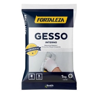 Gesso Em Pó Branco - Secagem Rápida - 1kg - Fortaleza
