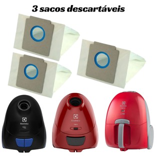 3 Sacos Aspirador Pó Electrolux Neo30 / Neo31 / Nano