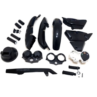 Kit Carenagem Tampa Caixa Ferramenta Fan 125 Titan 2000 2008