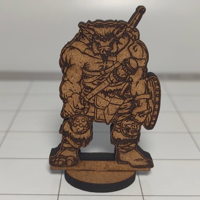 Bugbear miniatura para RPG em MDF