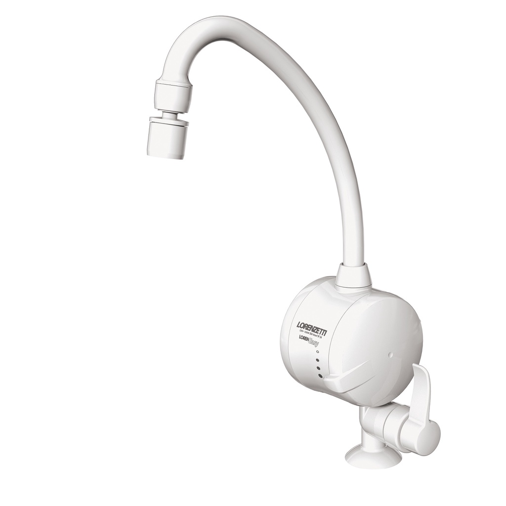 Torneira Elétrica Para Cozinha Com Aquecedor Lorenzetti De Bancada Pia 220V 5500W - Loren Easy Nova com N.F.