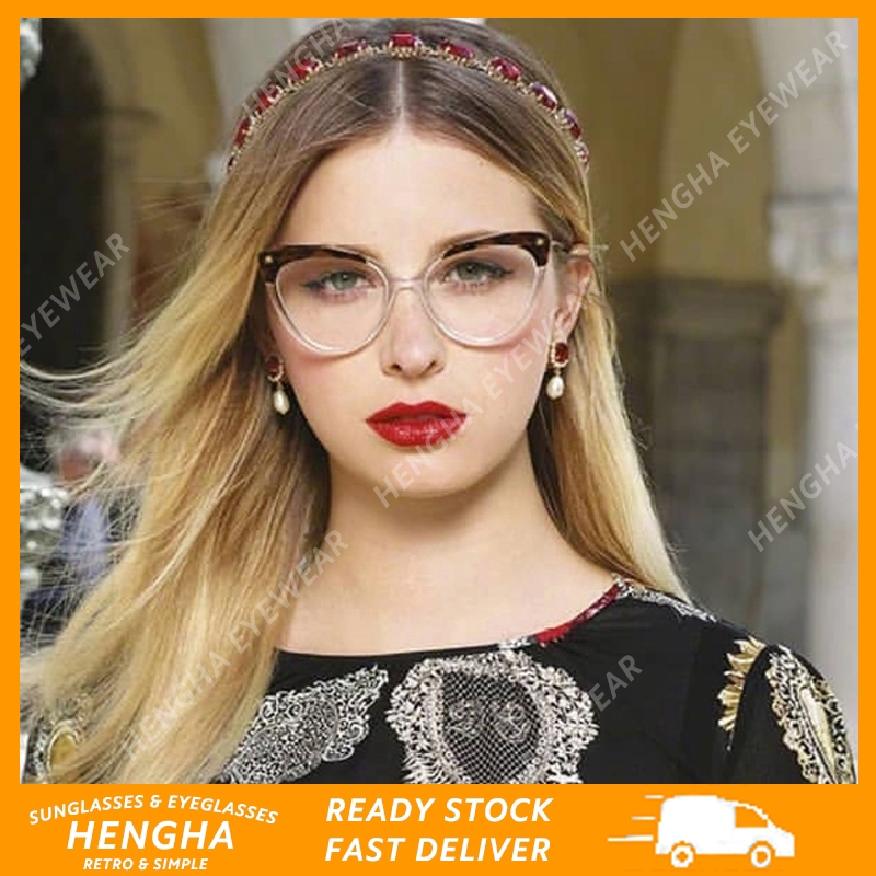 Óculos De Miopia HENGHA Com Menos 0 ° ~-400 Clássicos Femininos Olho De Gato Anti Azuis em Oferta na Shopee