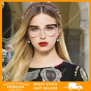 Óculos De Miopia HENGHA Com Menos 0 ° ~-400 Clássicos Femininos Olho De Gato Anti Azuis em Oferta na Shopee
