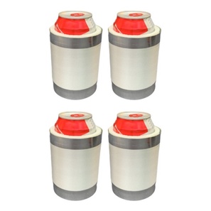 Porta Latas Cerveja 350ml Kit 4 Alumínio Térmico C/ Isopor