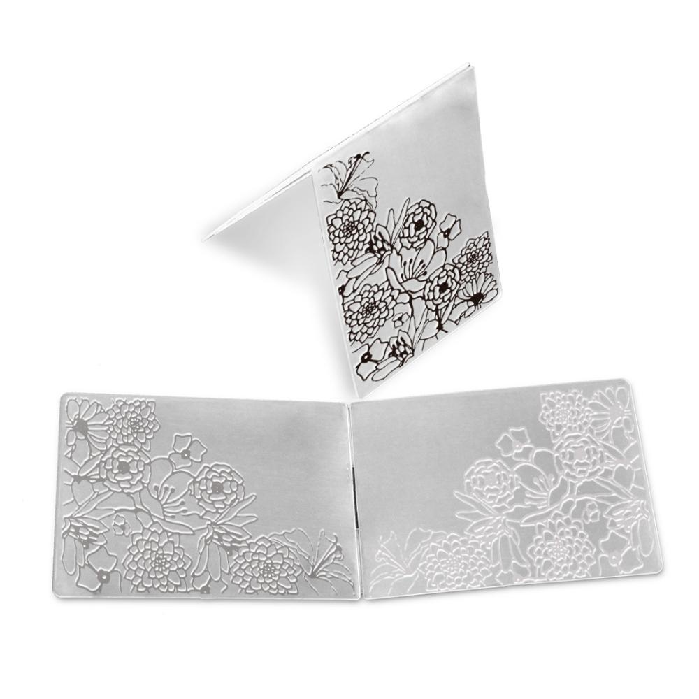Molde para Embossing Floral Grande - Mimo - 10,6 X 15 Cm em Oferta na Shopee