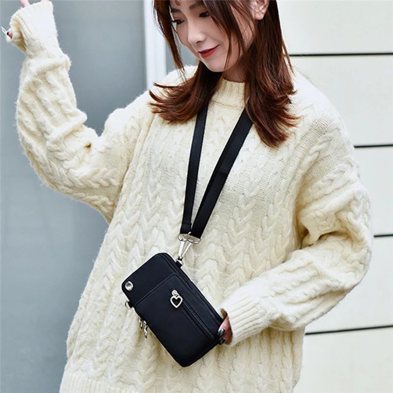 Bolsa de celular bolsa mensageiro feminino nova versão coreana da mini bolsa de moedas com pescoço vertical — imagem 2 de 2