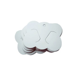 Embalagem tag nuvem para presilha laço bico de pato - 100 unidades em Oferta na Shopee