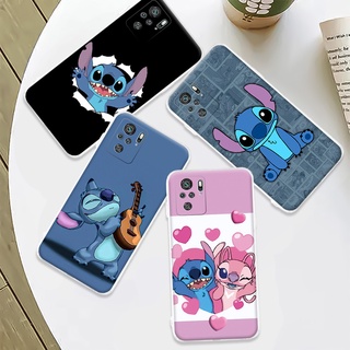 Capa Flexível De Silicone/TPU Do Stitch Para Xiaomi Redmi Note 10/10S