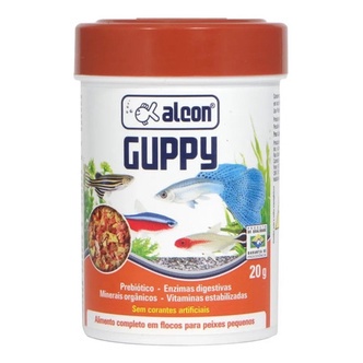 Ração Alcon Guppy 20g -  Lebistes E Peixes De Pequeno Porte