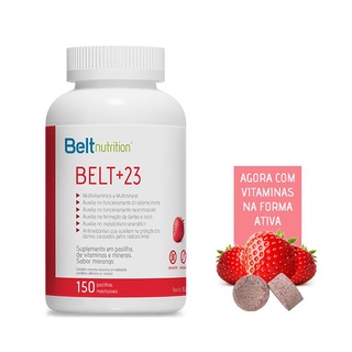 Belt +23 150 pastilhas - Sabor Morango - Beltnutririon