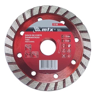 DISCO DE CORTE DIAMANTADO TURBO D 110 X 20 MM, CORTE SECO, 1 PC//MTX