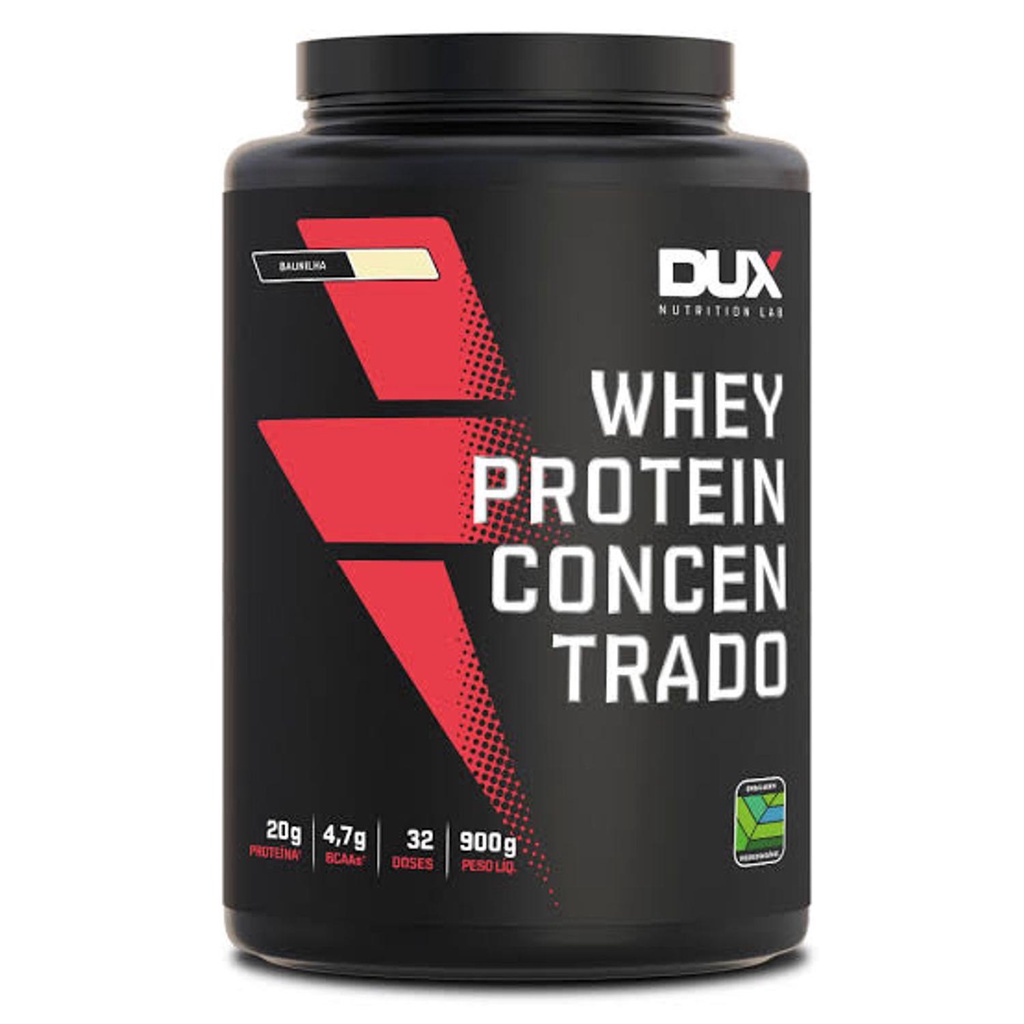 Whey Protein Concentrado Baunilha Pote 900g - Dux Nutrition