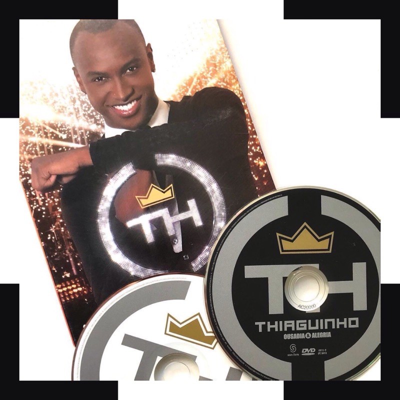DVD + CD THIAGUINHO -  OUSADIA E ALEGRIA (Ivete Sangalo, Gilberto Gil, Neymar, Luiza Possi)