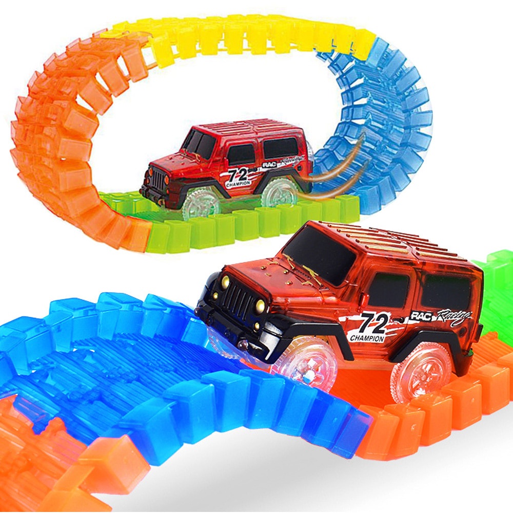 Pista de Corrida Brilhante para Crianças – 80-400 Peças