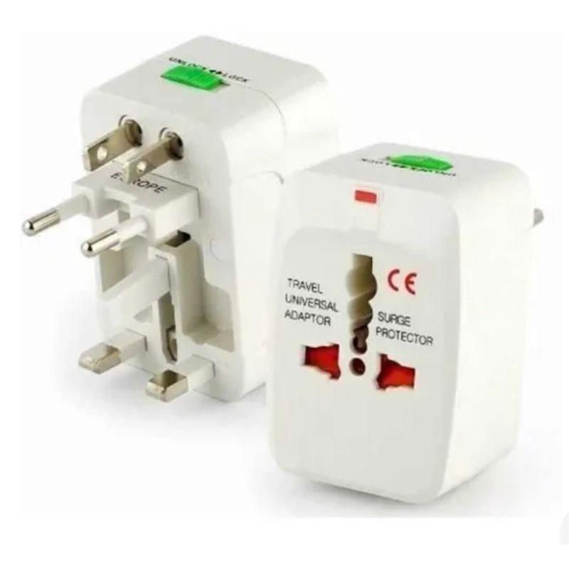 Adaptador Tomada Universal Internacional Uk Eua Europa Asia