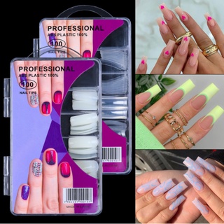 Kit 100 Unhas Postiças Natural New Quality unha postica pronto entregar