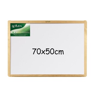 Lousa Quadro Branco 70 X 50 Cm Moldura Em Madeira Souza em Oferta na Shopee
