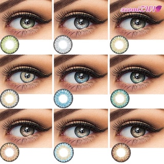 2pçs Lentes De Contato Coloridas 0.00 Graus