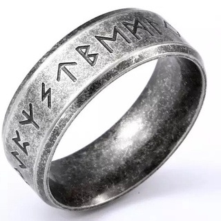 Anel Escritas Nórdico Viking Aço Inoxidável Tamanhos