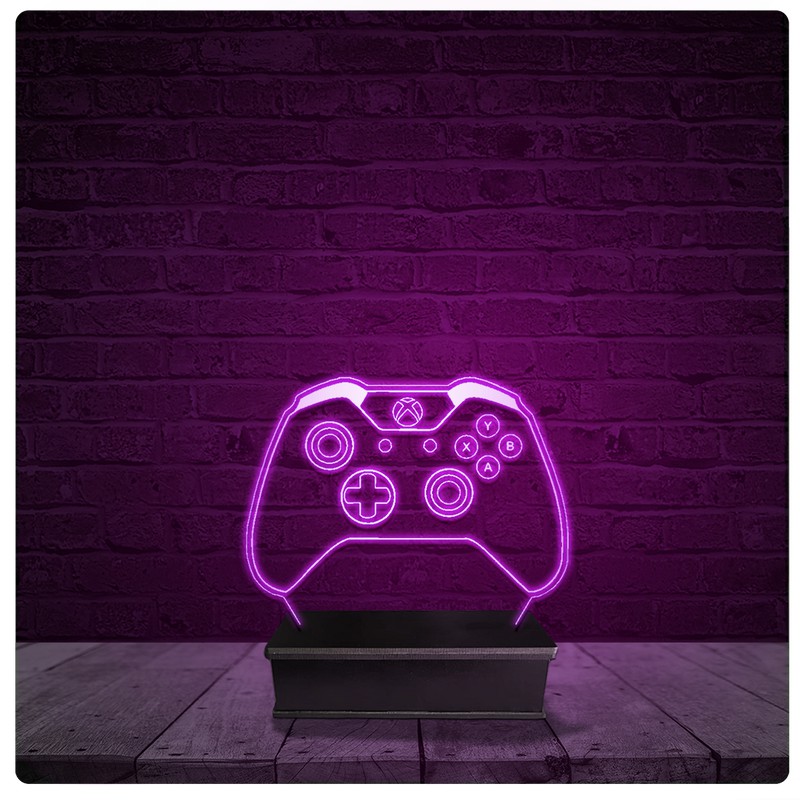 Luminária e Abajur Acrílico Led - Controle Xbox One