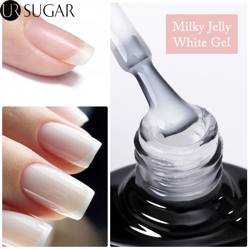 UR SUGAR 7ml Gel De Unhas Leite Branco Esmalte Claras Rosa Extender Dicas UV Verniz