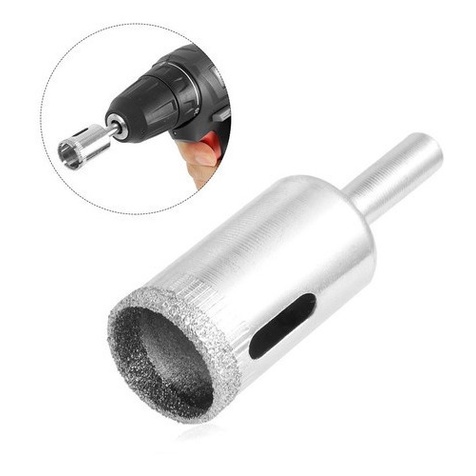 Serra Copo Diamantada Broca 20mm Fura Vidro Granito em Oferta na Shopee