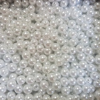 600aprox. Perolas Branca 6mm, Perolas falsas para Artesanato decoração