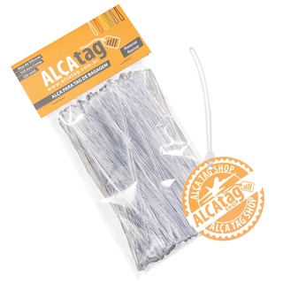 Alça Tag Mala Bagagem Silicone 16cm cordão Transparente 200und em Oferta na Shopee