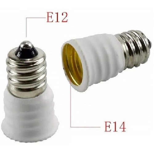 Adaptador Rosca E12 Para E14 1 Lote Com 1 Unidade Branca Shopee Brasil